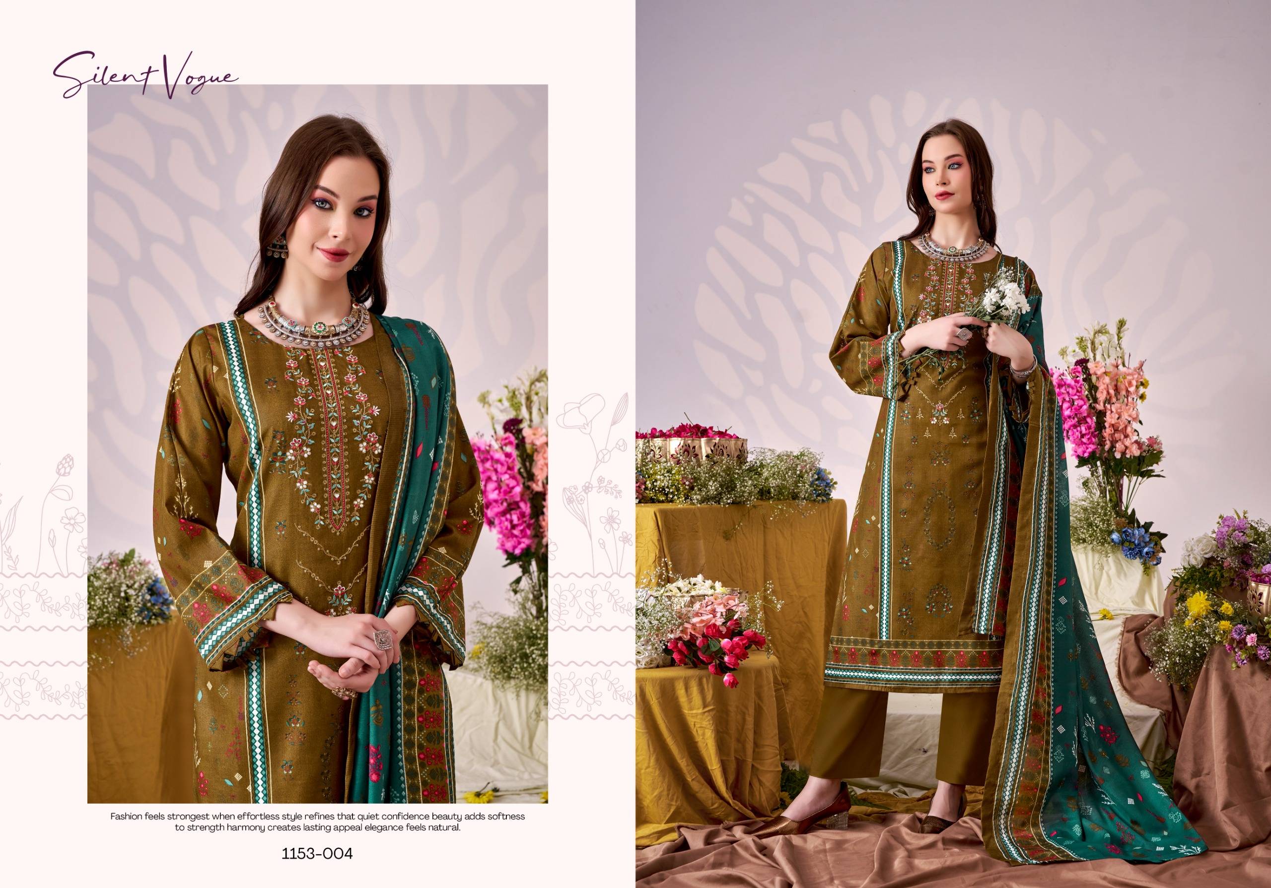 BIN KAREEM VOL 5 By ROMANI 1153-001 To 1153-008 Series Designer Suits Premium Soft Cotton Dresses At Wholesale Price